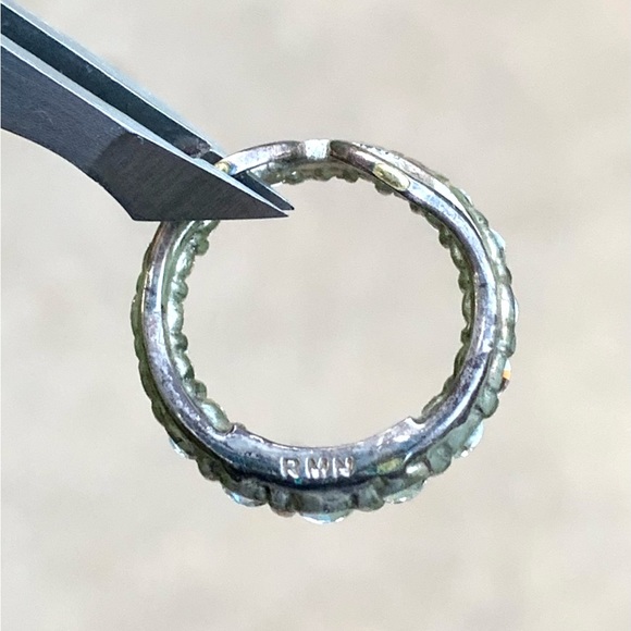 Eternal Circle CZ Sterling Silver Pendant - Picture 7 of 10